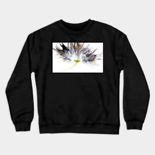 Frilly Flower in black, gold and white Crewneck Sweatshirt